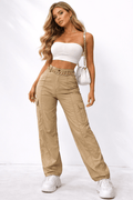 Urban Utility Cargo Pants – High Waisted Streetwear & Casual Outfit Pants for Women